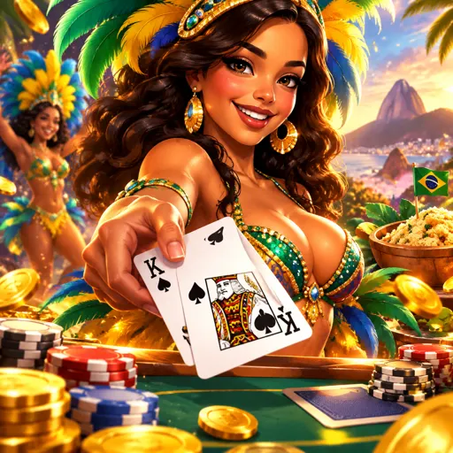 Mesa VIP de blackjack com fichas de valor alto