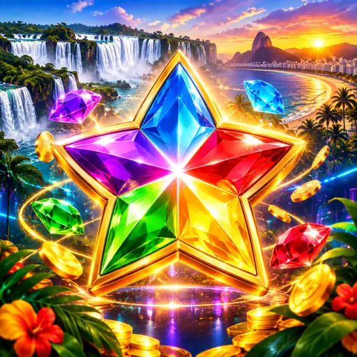 Slot Starburst com joias neon brilhantes